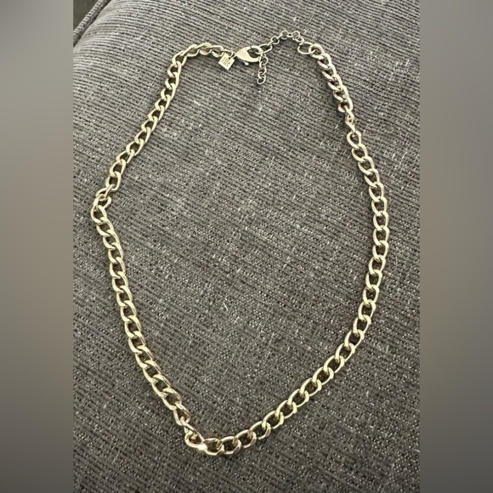 Bill Blass Gold Link Necklace NWT - Picture 1 of 6